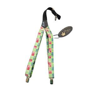 Littlest Prince Couture Adjustable Toddler Suspenders -‎ Green & Red Plaid